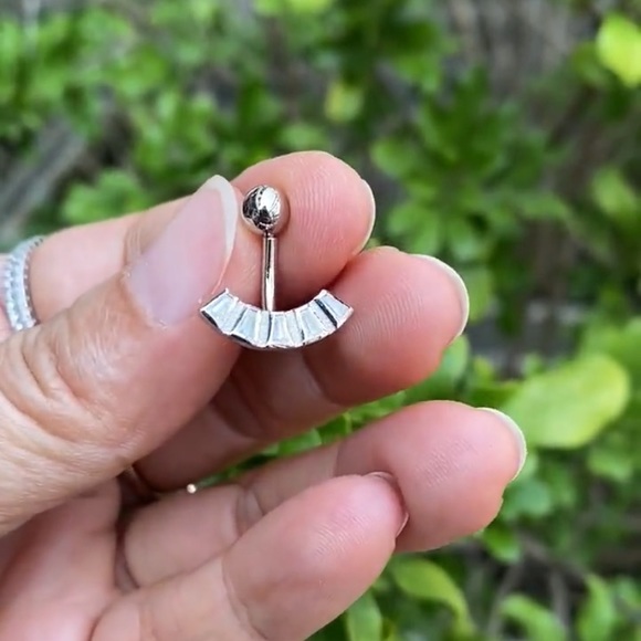 Rose Gold Tapper Fan Reverse Navel Ring - NWT - Picture 3 of 7